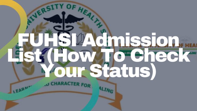 Fuhsi Admission List - Featured Image