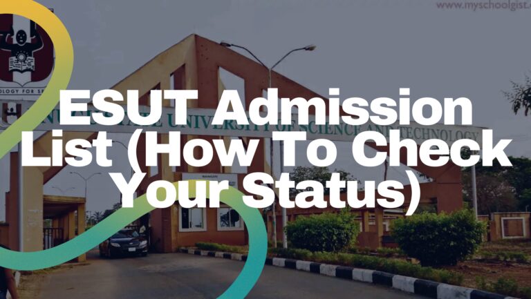 Esut Admission List - Featured Image