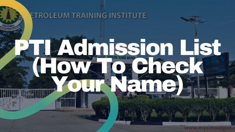 Pti Admission List - Featured Image