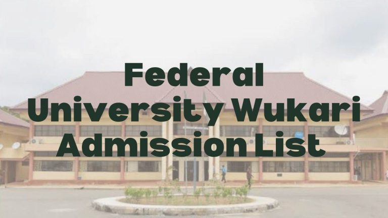 Federal University Wukari Admission List - Featured Image