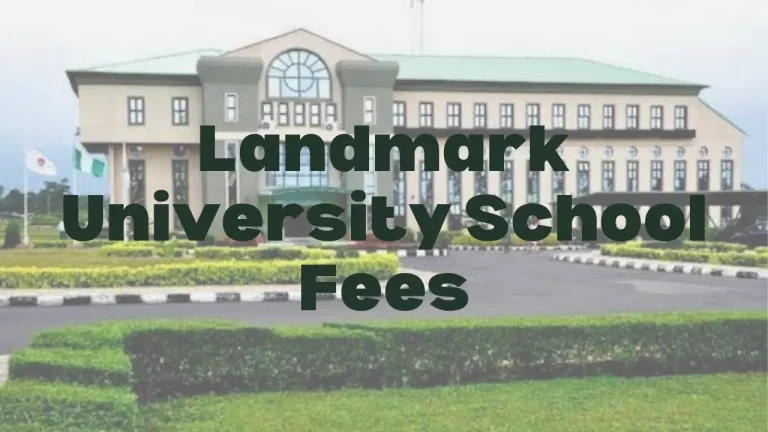 Landmark University School fees. Image of the university building.