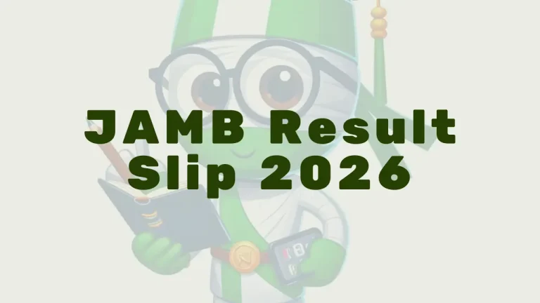Jamb Result Slip 2026 - Featured Image