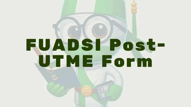 Fuadsi Post Utme Form - Featured Image