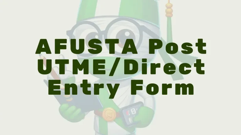 Afusta Post Utme Form - Featured Image