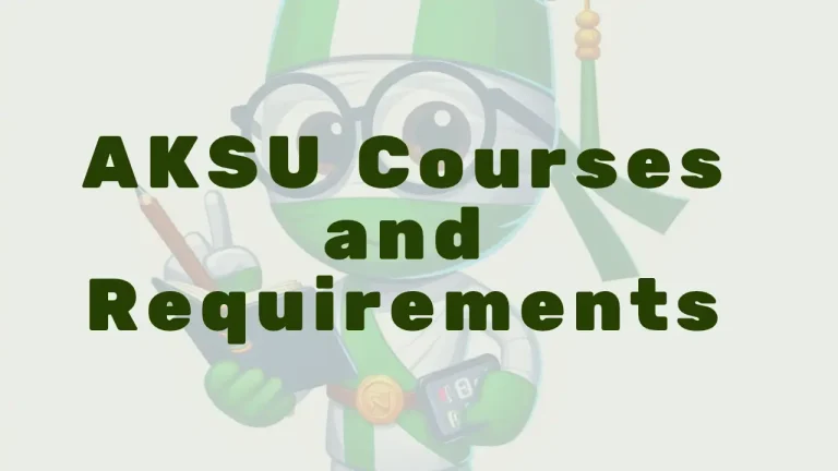 Aksu Courses And Requirements - Featured Image