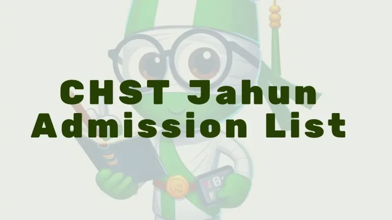 Chst Jahun Admission List - Featured Image