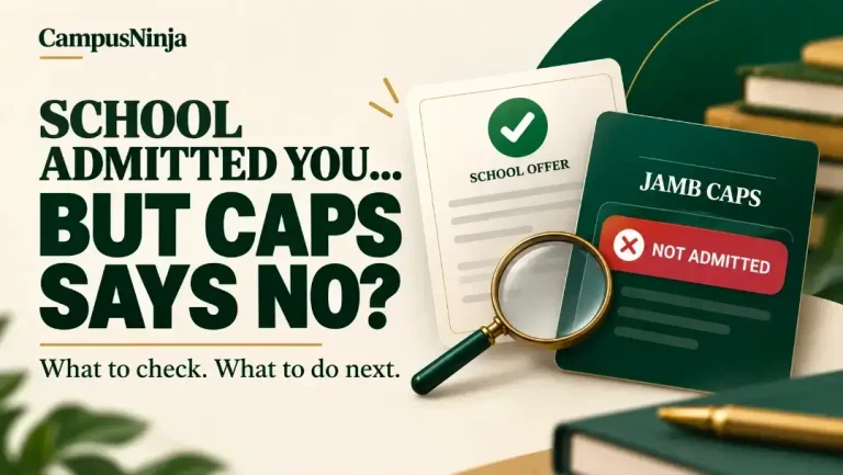 School Admission Jamb Caps Not Admitted - Featured Image